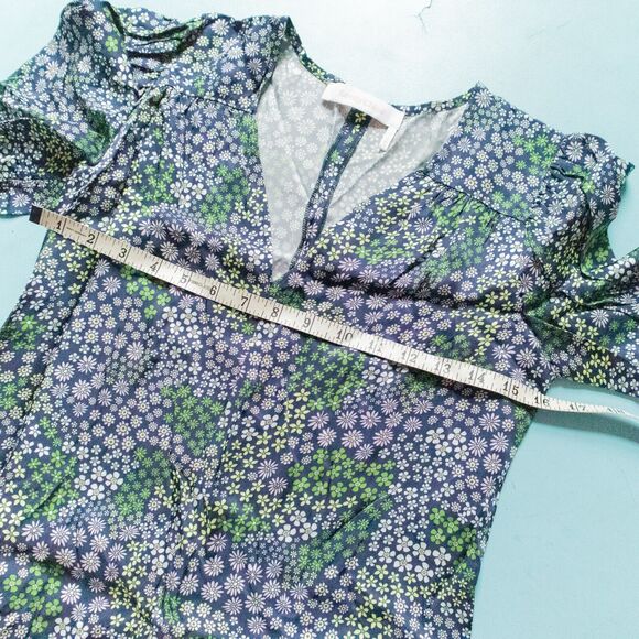 See By Chloe Micro Floral Half Sleeve Shift Dress Size 34 US 2 - Picture 7 of 9